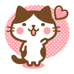 Hachiware Cat Simple Sticker