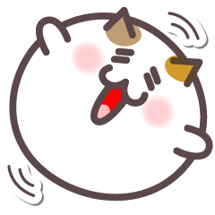 meat ball cat BIG Sticker