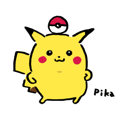 Pokemon Pikachu Cute Stickers set of 2