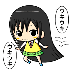 黒髪ロングちゃんの日常 Line スタンプ Line Store 黒髪ロングちゃんの日常 Line スタンプ Line Store