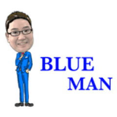 Blue big man