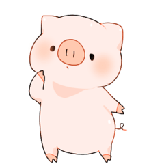 Cute pig Sticker !!