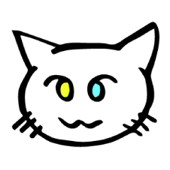 The odd-eyed white cat Alice