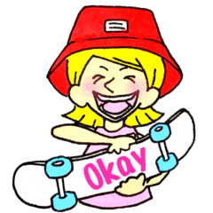 Kids Skater Sticker