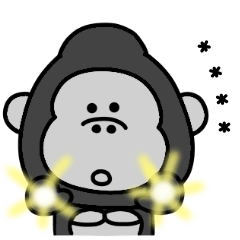 Surreal gorilla custom sticker 6