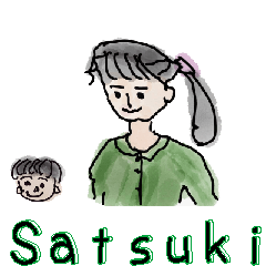 Satsuki and happy friends