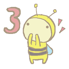 A little honey bee sticker 3
