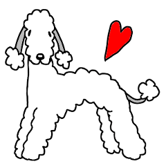Dog stamp Bedlington Terrier