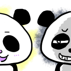 White & Black Panda!