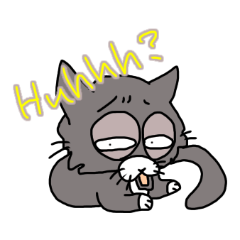灰色猫だけど名前はクロの日常会話(英語)