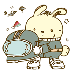 rabbit on space now
