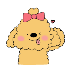 Warm fuzzy toy Poodle -chan