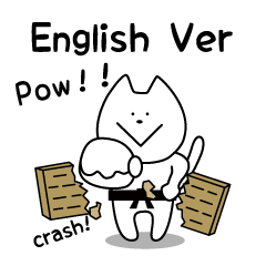 For English!Funny Funny white cat