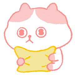 Drowsy pink cat