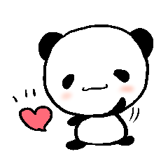 Expressive cute panda