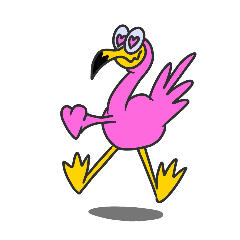 Cartoon Flamingo