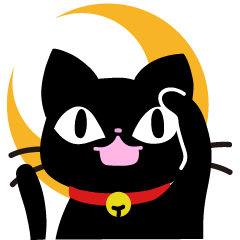 Whimsical Black Cat1