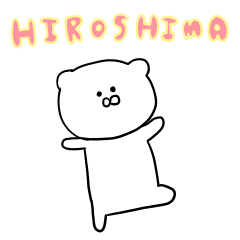 hiroshima bear sticker