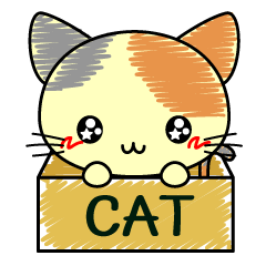 Cute cat stickers -Nyanko part 2