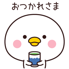 Sticker of the bird of the daily life
