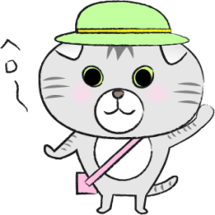 Osaka Cat stamp