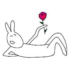 Funny rabbit called MR. Lazy Usagi