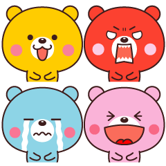 Sticker of the feelings bear
