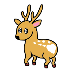 Young Deer Daily Sticker