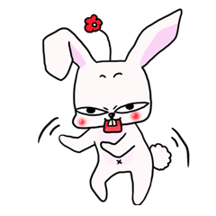 a blunt rabbit – Stickers LINE | LINE STORE