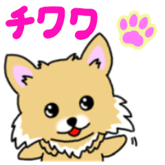 It is a LINE sticker of Chihuahua