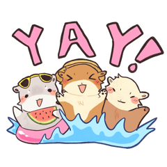 Otter Summertime Stickers!