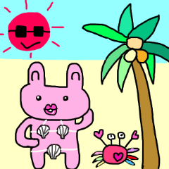 Wacky rabbit in Summer version