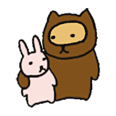 Tanu-P & Usami 2 (Racoon dog & rabbit)