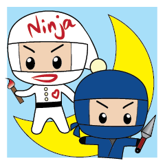 Ninja boy in training