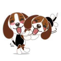 Beagle's stickers "KINAKOMBU" Part2