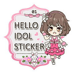 Hello idol sticker 01