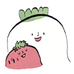 Radish and Strawberry