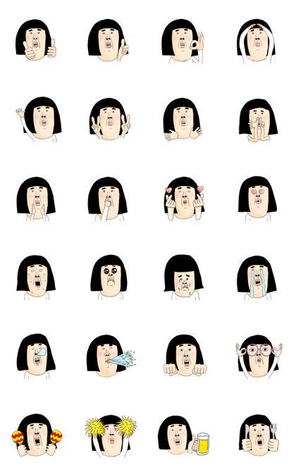 kawaii girl sticker 01