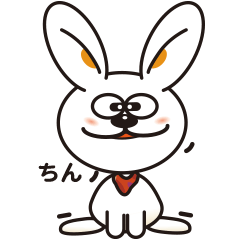 Mimi-Chan sticker of a rabbit.
