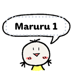 Maruru message sticker 1/Other
