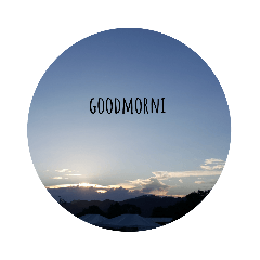 可愛的圓形貼圖！