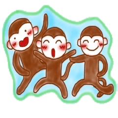 Cheerful little monkey