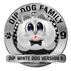 Dip White Dog