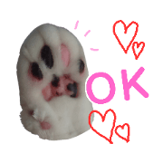 Cat paws Sticker * mimi