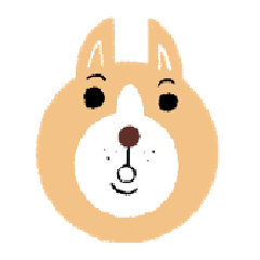 Shiba dog 'Kotaro' stickers