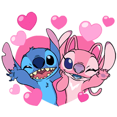 Stitch Angel Line Stickers Line Store