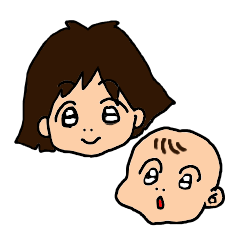 A mom is absorbed in child care