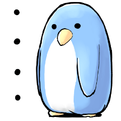 Unrestrained penguin Sticker