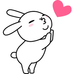 Rabbit of double chin