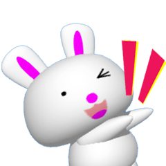 Punyo-punyo rice cake rabbit Animation
